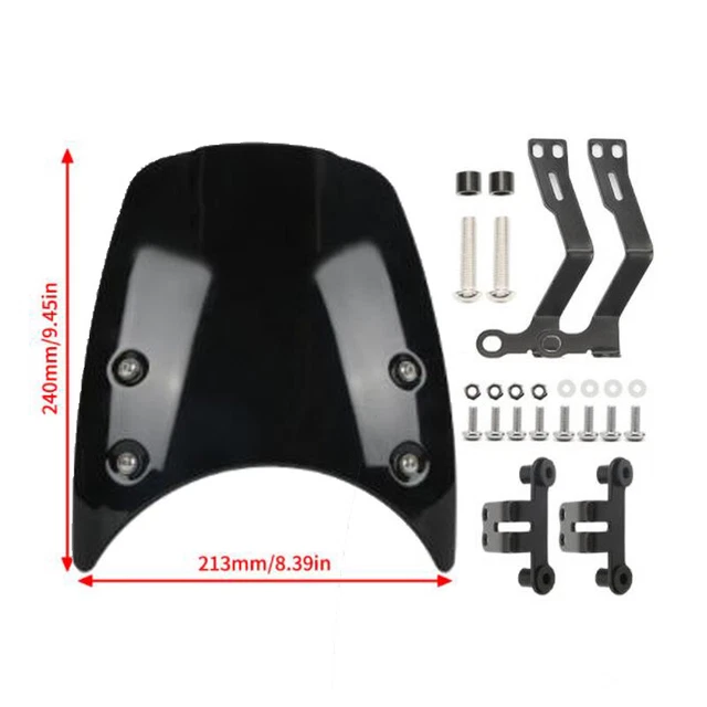 Motorcycle Bike Front Headlight Fairing Windshield Windscreen Protect Cover