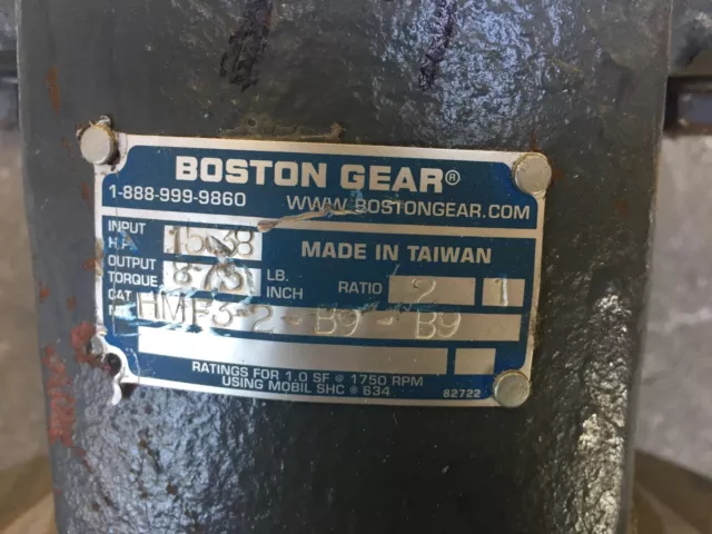 Boston Gear Reducer HMF3 2- B9-B9