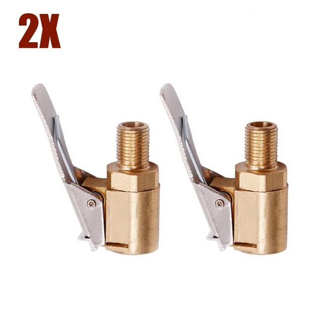 Reifenventil Inflation Hochwertig 2 Stück Ventil Anschluss Adapter Auto Clip-On