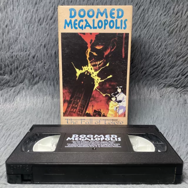 1992 Doomed Megalopolis The Gods of Tokyo Rare Collectible Anime VHS  Vintage Japanese Animation Tape Animated Horror Toei Video Comics