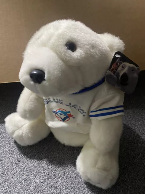 1994 Coca-Cola BRAND Plush Polar Bear Wearing Coke Blue Jays Tshirt Vintage