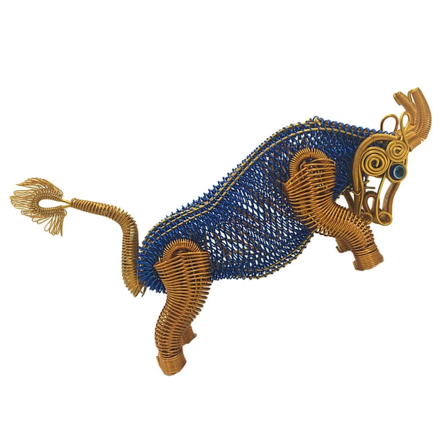 Unverwechselbare Haushaltsdekoration Handgewebter Ochsenschmuck