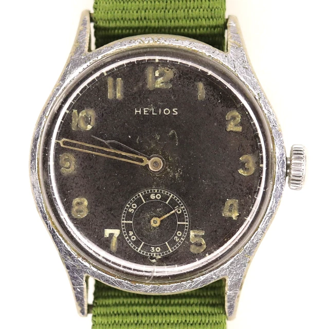VINTAGE HELIOS DH WW2 Watch Military German Army AS 1130 £286.92 ...