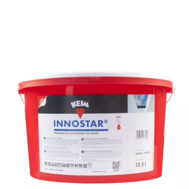 Keim Innostar, Premium Wandfarbe, Sol Silikatfarbe innen 12,5L weiß