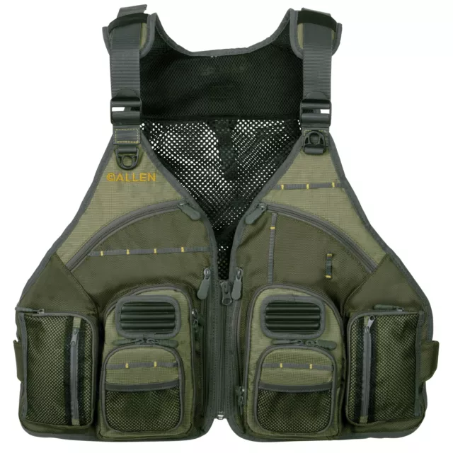 Allen Big Horn Fly Fishing Vest, Green, 6346 Fishing - Vests