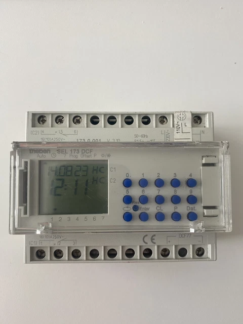 Horloge Programmable Theben Selekta 171 Top2 - Pour Rail DIN - Minuterie éclairage