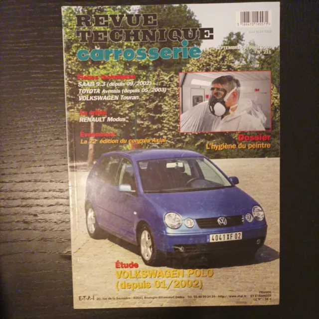 Revue Technique Carrosserie Volkswagen  Polo depuis 01 2002 rta