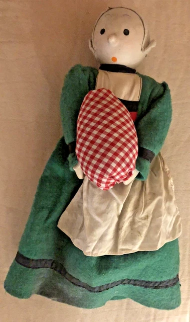 Ancienne poupée Bécassine, tête et pieds porcelaine