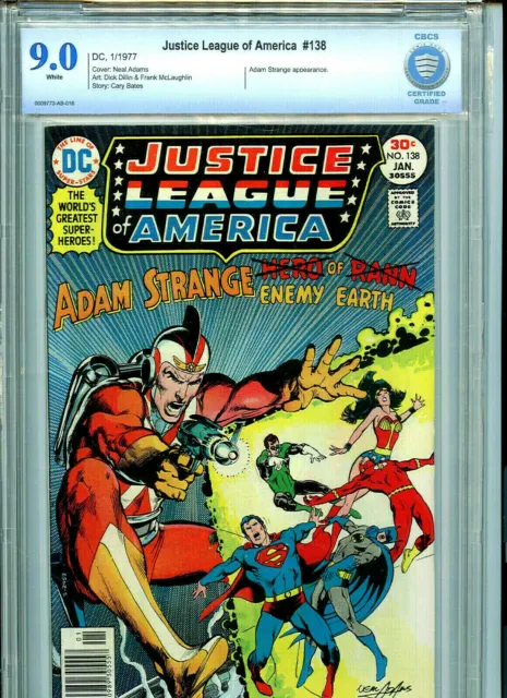 Justice League of America #138 DC CBCS 9.0 VF/NM 1977 Comics JLA Amricons B3