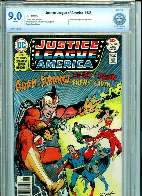 Justice League of America #138 DC CBCS 9.0 VF/NM 1977 Comics JLA Amricons B3