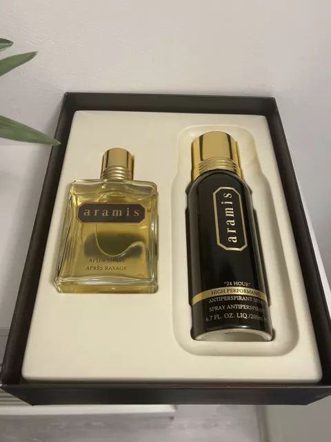 ARAMIS AFTER SHAVE 120 ml Splash And Deodorant Spray Gift Set For