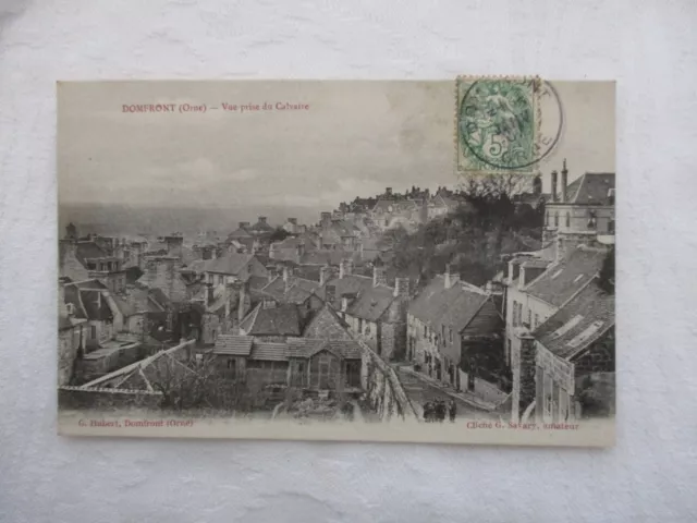 Cpa Orne 61 Domfront Vue Prise Du Calvaire