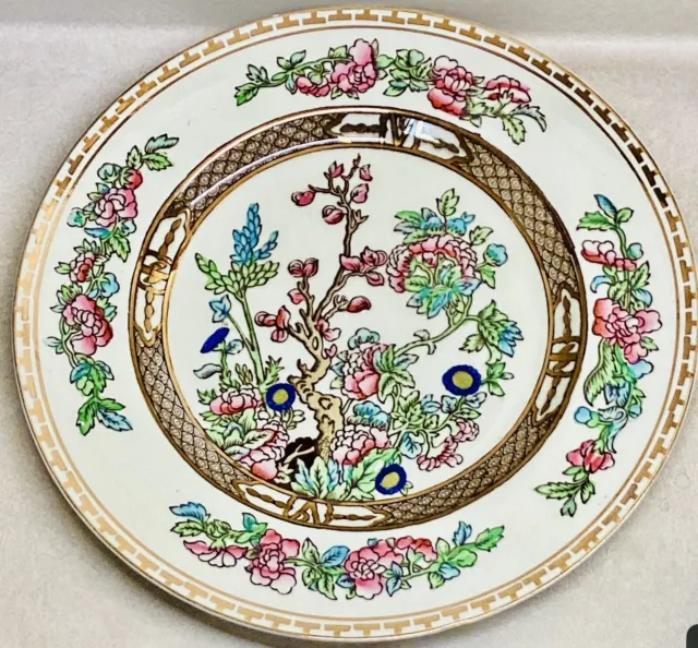 Vintage Soho Pottery INDIAN TREE Signed Plate Solian Ware Cobridge England