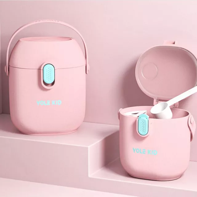 Milk  Storage Box With Spoon Portable Baby Snack Cont-YB