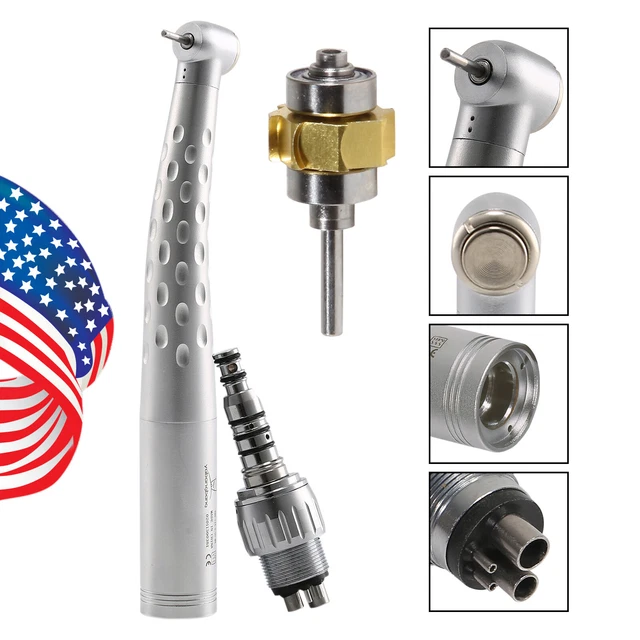 Dental Fast High Speed Handpiece Push Button 4H Quick Coupling Swivel / Rotor cw