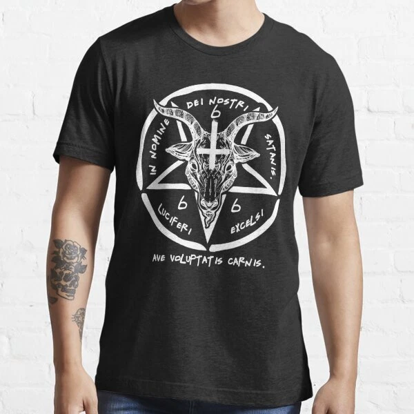 Church Of Satan Sigil Of Baphomet Pocket Logo T-Shirt – Unisex Cotton, HotScamp