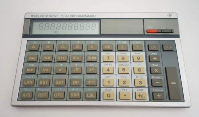 Texas Instruments TI-66 Programmable Calculator Vintage