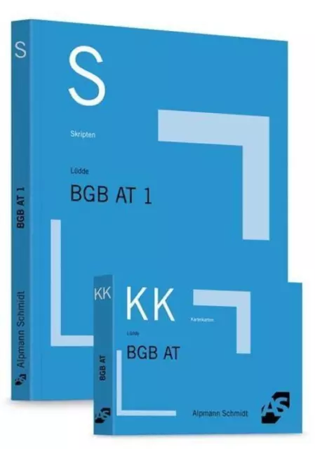 Paket Alpmann, Skript BGB AT 1+ Karteikarten BGB AT 1 Deutsch 2017