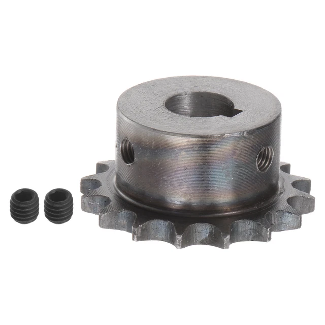 06B Roller Chain Sprocket 16T Pitch 3/8" 15mm Bore A3 Steel Motor Drive Gear