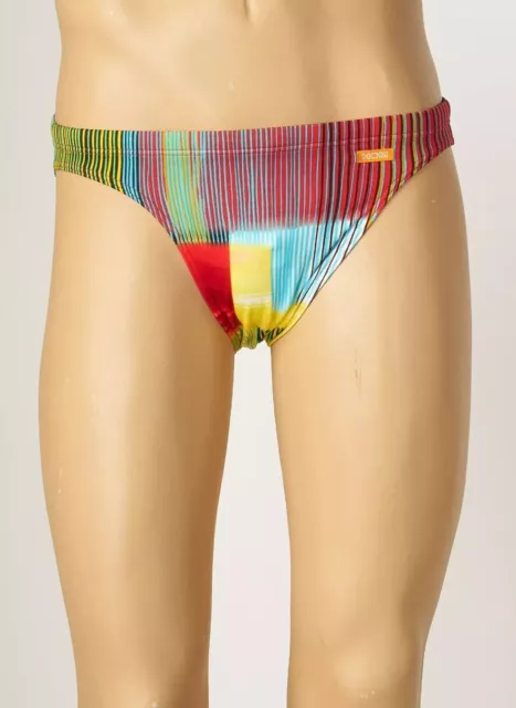 maillot slip de bain HOM modèle tamaris micro multicolore taille FR 7 XXL neuf