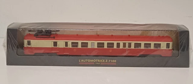 L'Automotrice Z-7100 SN de 1960 Ho 1/87 Train Locomotive SNCF Atlas - 001 L'Automotrice Z-7100 SN de 1960 Ho 1/87 Train Locomotive SNCF Atlas - 001