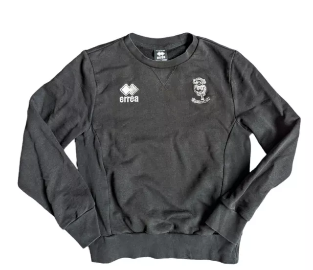 LINCOLN CITY Football Club Errea Sweater Top Long Sleeved Black XXS