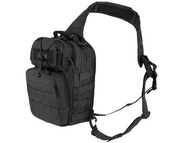 Maxpedition 422B Black Nylon Hard Use Gearslinger Lunada Crossbody Backpack