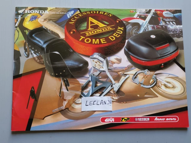 Honda Brochure catalogue moto Accessoires tome 2 1997 TBE 32 pages