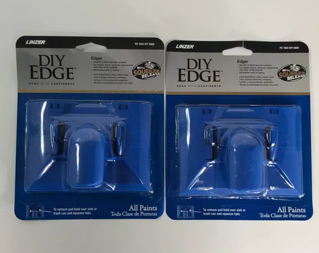 2 New Linzer Easy Squeeze Release DIY Paint Edger. Edge Windows, Doors, Trim