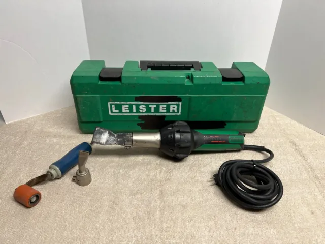 (LotA) Leister Triac ST 141.228 Roofing Welder Hot Air Heat Tool with Case