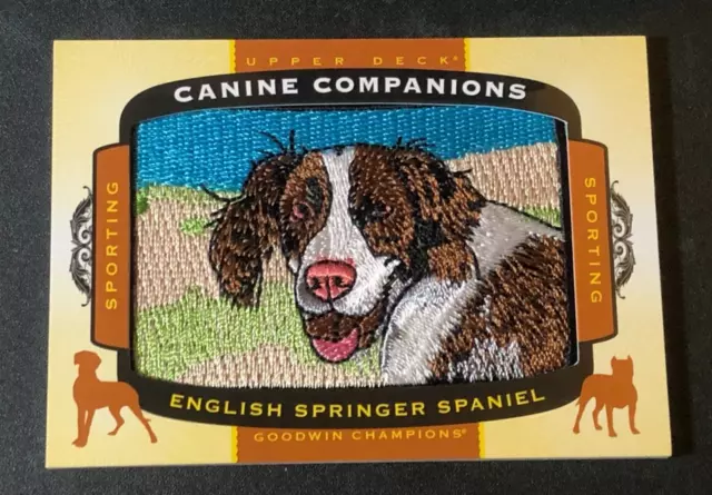 2018 Goodwin Champions 🐶 Canine ENGLISH SPRINGER SPANIEL #CC17 Color Patch 🐕