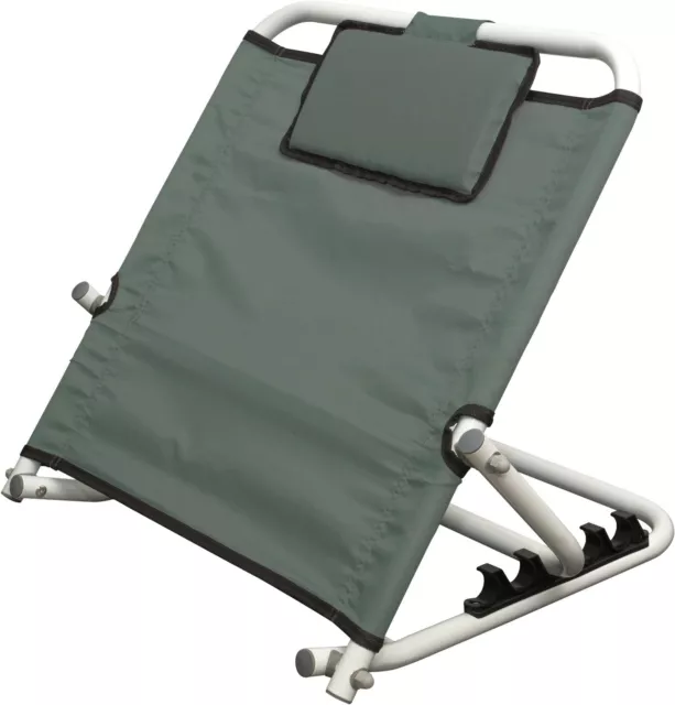 Heavy Duty Deluxe Disability Adjustable Grey Fabric Bed Back Rest Bed Support