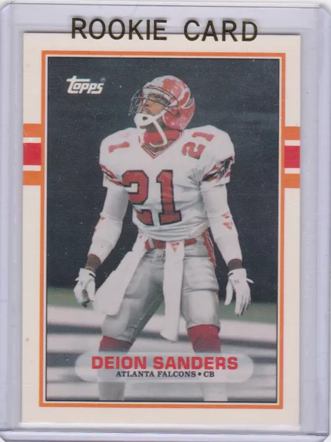 DEION SANDERS ROOKIE CARD 1989 Topps Traded Football VINTAGE RC COACH PRIME HOT!