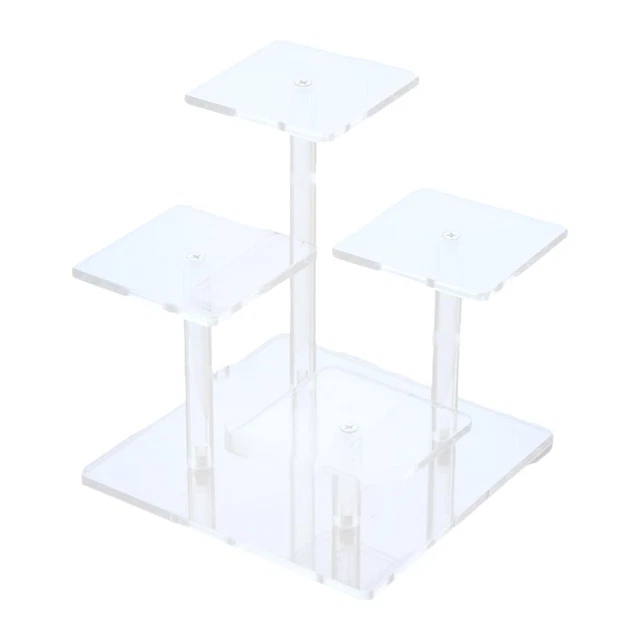 Présentoir Acrylique Transparent 4 Niveaux Pour Parfums, Décorations - Transformable, Stable, Design Moderne