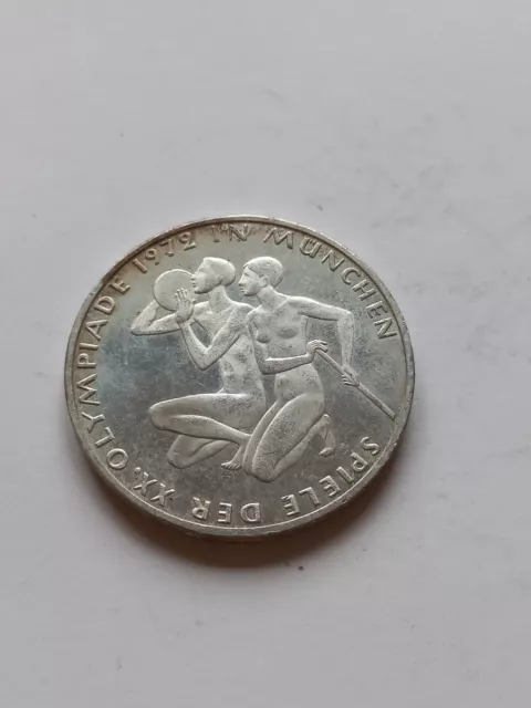 Deutschland 10 DM Gedenkmünze 1972, 625er Silber, Olympische Spiele