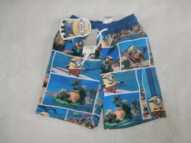 NEXT Boys Minions/Despicable Me Swim Shorts- Beach/Pool Shorts - Lined Age 3 BN