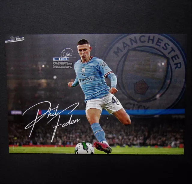 Poster Phil Foden - Manchester City - Größe 42 cm x 28 cm #