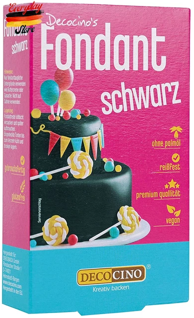 Fondente Nero – 250 G – Ideale Per Decorare Torte, Torte, Cupcake – Pal