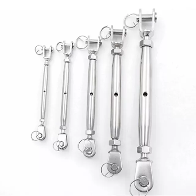304 Stainless Steel Rigging Screw Closed Body Hardware Jaw Jaw Turnbuckle M5-M24