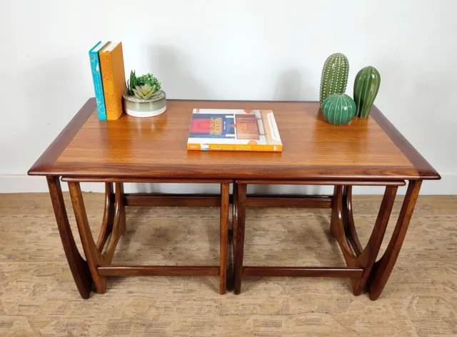 Vintage Retro G Plan Nest Of Tables Mid Century Teak Danish Style Del Avail