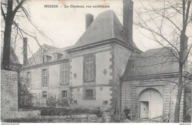 Antique Muizon Postcard - The Castle, Outdoor View