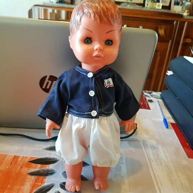 VDS ADORABLE VINTAGE POUPEE GEGE 52 CM TOUT D'ORIGINE HABIT