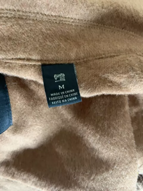Scotch & Soda Button Up Wool Blend Longsleeve Shirt Mens Size Medium Brown