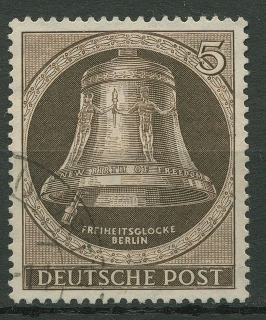 Berlin 1951 Freiheitsglocke, Klöppel nach links 75 gestempelt
