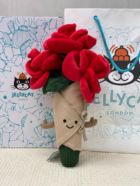 JELLYCAT AMUSEABLES ROSE Bouquet 2026 Valentine's Day Gift New w/Tags ...