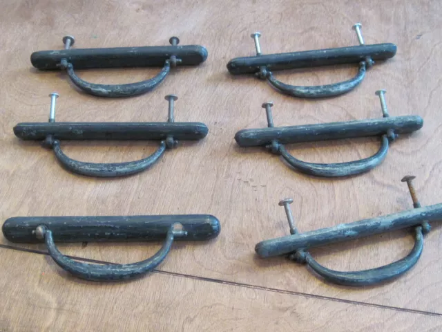 Lot Of 6 Vintage Antique Pull Handles ,Dresser Drawer Funiture Hardware Art Deco 2