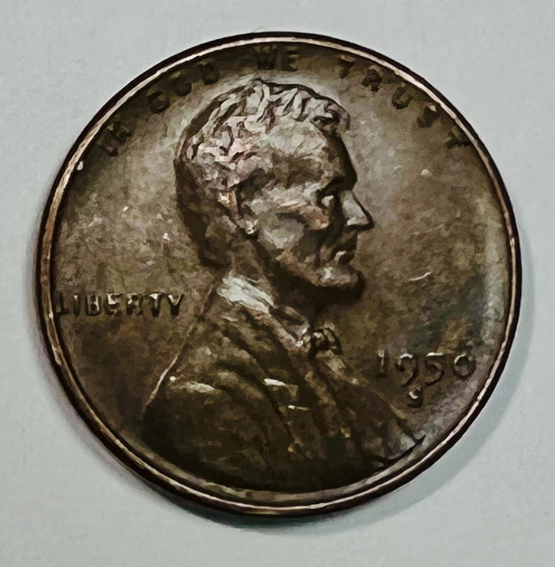 1950 S Lincoln Obverse Wheat Ears Reverse 1 Cent Circulated Coin 6724