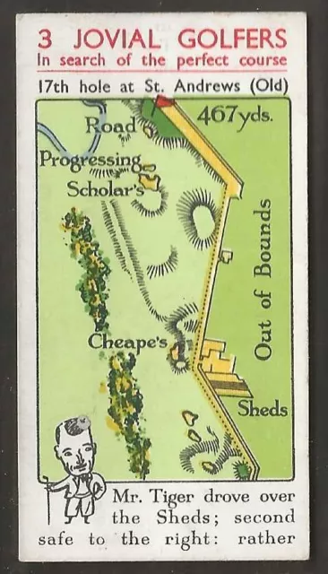 Churchman-3 Jovial Golfers Golf 1934 (Irish Issue)-#17- (Seaside) - Mr Rabbit