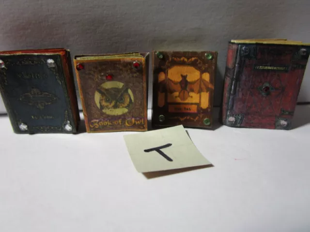 1/12th dolls house miniature magic books  T