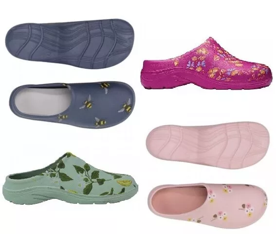 WOMENS LADIES CLOGS BRIERS Gardening Shoes Soft Sole Slip On